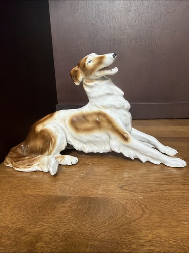 Porcelain borzoi russian - porcelain,