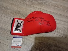 Roberto Duran Autograph Signed Boxing Glove Rare Inscription Psa