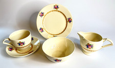 Vintage 1930s Wedgwood & Co Part Tea Set Service 54269 5pcs 