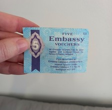 Embassy Cigarettes - Five Embassy  - Vintage Advertising Collectable