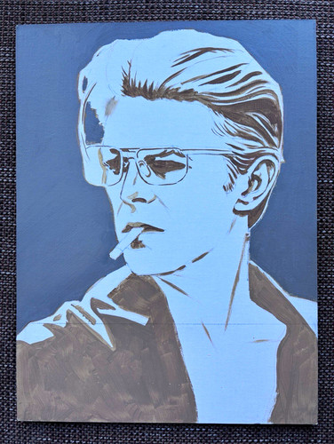 Original david bowie oil - original,