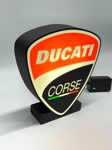 Ducati crest custom led desk - ,
