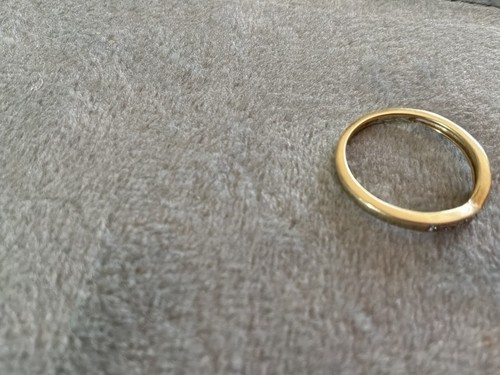 Diamond gold wishbone - diamond,