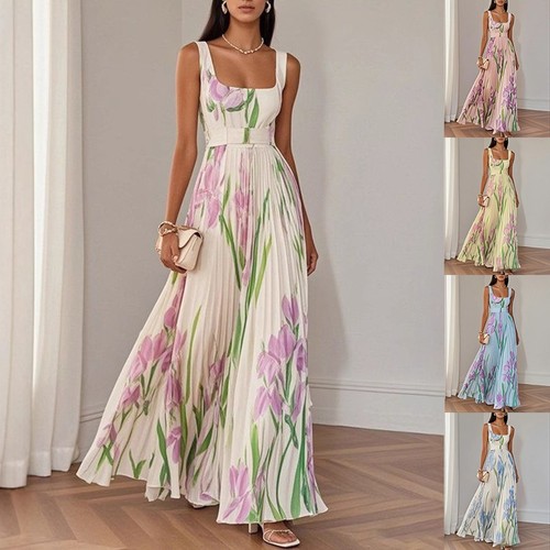 Elegant floral midi dress with - midi,