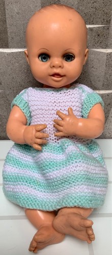 Vintage baby doll with sleepy - vintage,