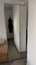 IKEA Pax Wardrobes X 2 200x75x60 Light Oak Mirror Doors