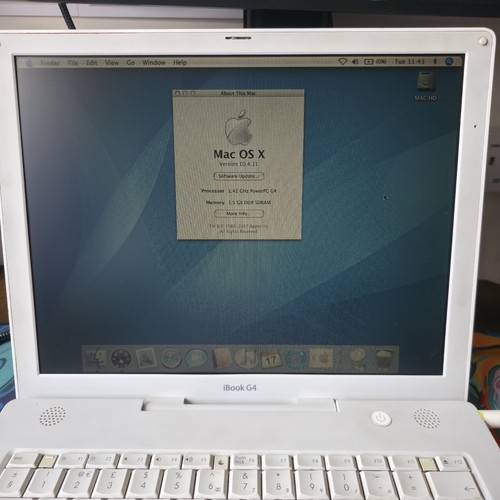 Apple ibook 42ghz laptop - apple, 1.42ghz