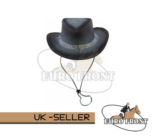 Leather hats cowboys western - leather,