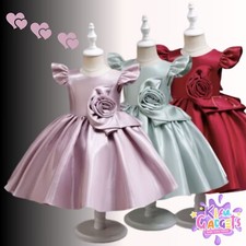 NEW Girls Flower Bridesmaid Party Princess Wedding Christening COMMUNION Dress