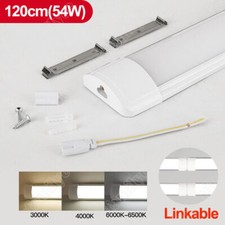 54W 4FT LED Batten Tube Light Fluorescent Strip Lights Garage Workshop Wall Lamp