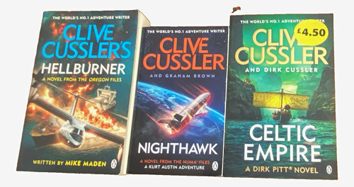 Clive cussler paperback book - clive,