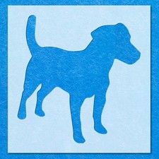 Jack russell dog stencil - jack,