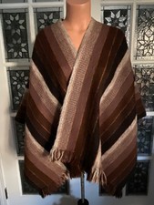 Vintage Peruvian Poncho Woven
