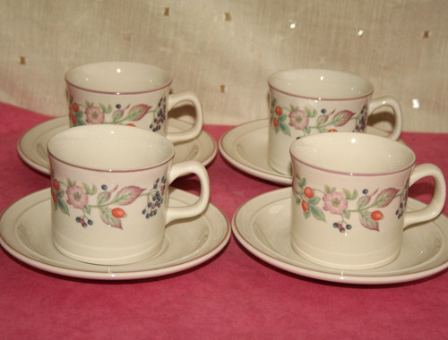 Wedgwood roseberry four cups - wedgwood,,