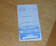 Volvo price list 1969 - volvo, 1969-1970