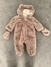Fred flo furry bear pramsuit - fred,