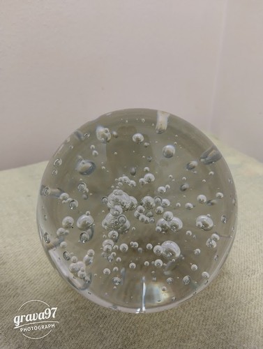 Clear bubble glass - clear, sphere