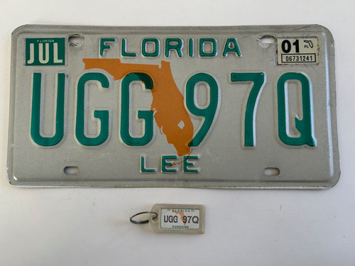 2001 florida license - florida, lee