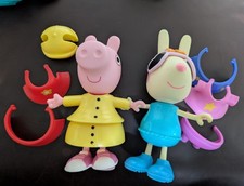 Peppa Pig and Rebecca Rabbit Dress Up Figures Bundle Peppa Pig