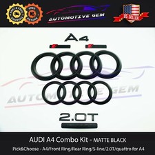 AUDI A4 Emblem BLACK Front