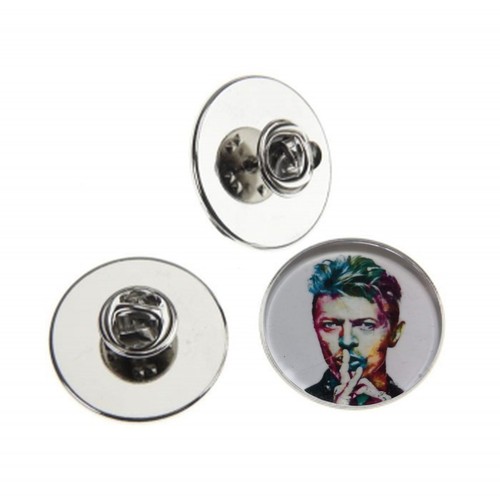 David bowie metal pin badge - david,