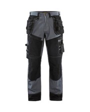 Blaklader Cotton Heavy Duty Loose Fit Work Trousers Grey/Black 1500 1370