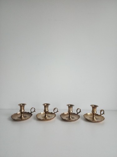 1930s gold brass - gold, scallop