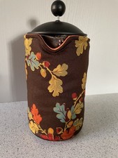 Handmade Cafetiere Cosy Cover,Autumn brown, orange,Coffee Cozy,800ml,medium size