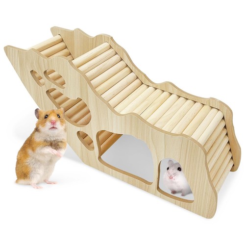 Wooden hamster climbing - hamster, ladder