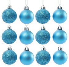 12Pk Christmas Baubles Tree