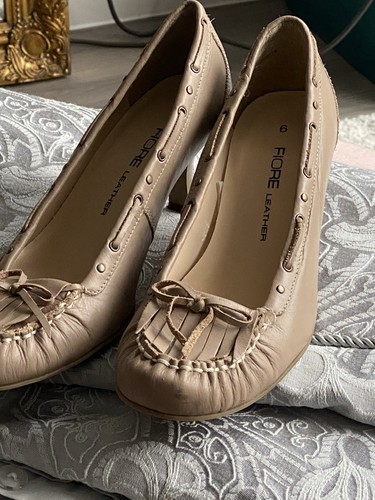 Leather fiore shoes size 39 - shoes, 6/39