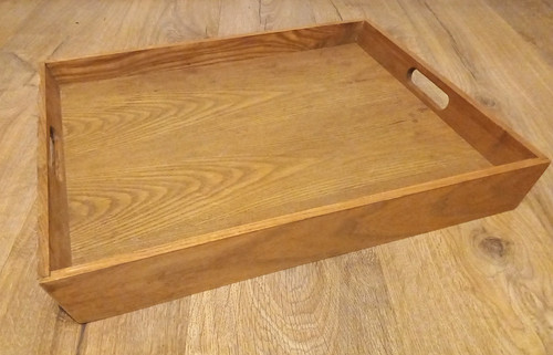 Large wooden serving - wooden, tray