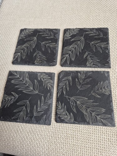 Slate drinks coasters set - drinks,