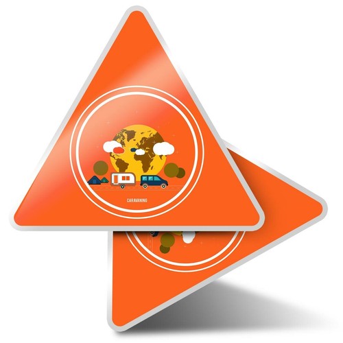 Triangle stickers cm - 2,