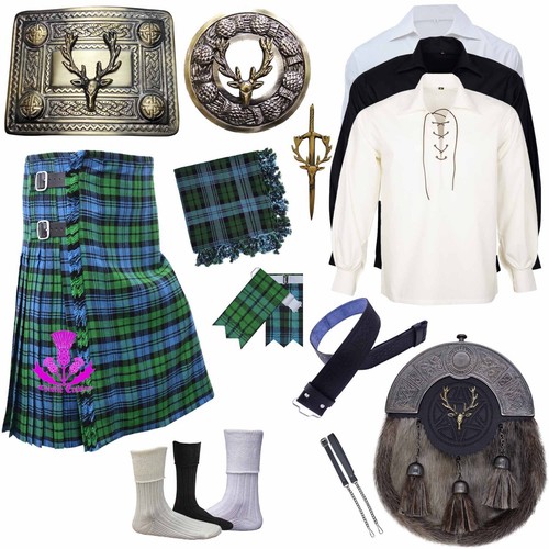 Highland tartan kilt outfit - kilt,