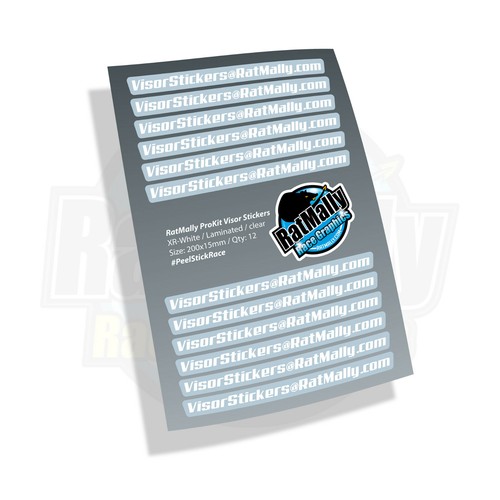 Visor stickers ratmally - visor,