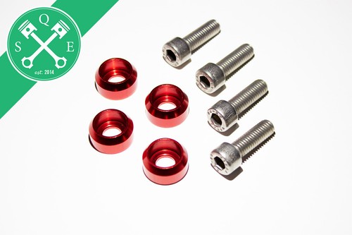 Bucket seat mounting - kit, red
