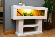 4ft Modern Reptile Vivarium with High Display Stand - LED Light Included