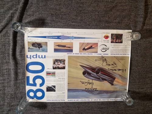 Signed thrust ssc 850 - signed, land