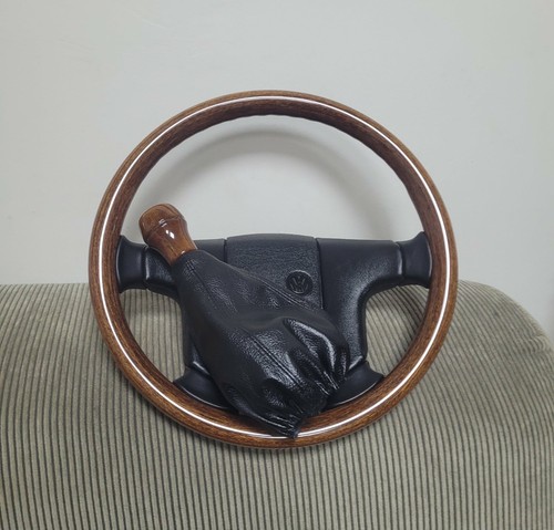 Wooden steering wheel golf - wooden,