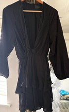 Ruffle Short Black Zara Dress