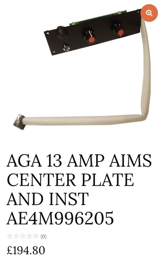 Aga amp aims center plate - 13,