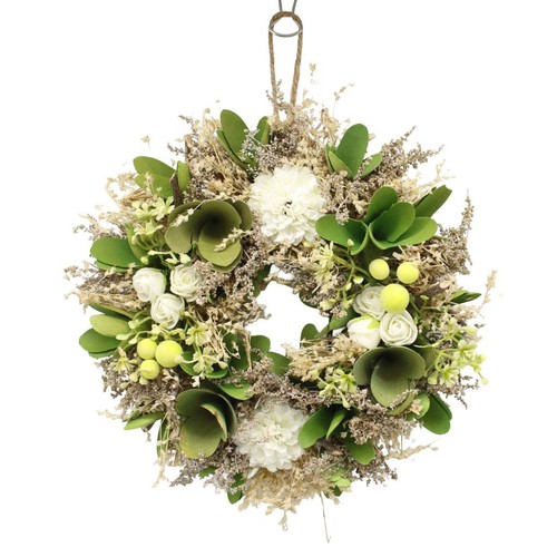 Artificial festive door wreath - artificial,
