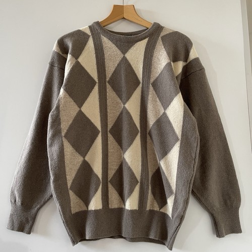 Vintage argyle knitted - argyle,