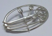 Cased Sterling Silver Rennie Mackintosh Collection Brooch – Hallmarked 1994