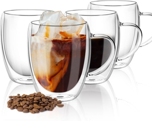 Double walled glass coffee - double,