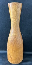 Wooden vase rustic brown - wooden, 17.5"
