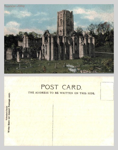 Vintage postcard fountains - vintage,