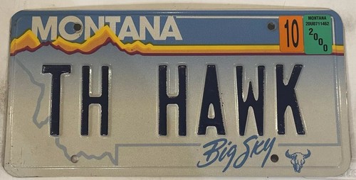 Vanity hawk fan license - license, plate
