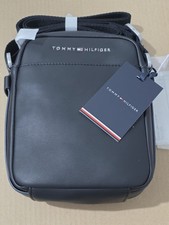 Genuine Tommy Hilfiger citi Mini Crossbody reporter festival Bag Black  
